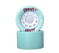 XIUsheUA 8 Piezas Ruedas de Patines 62x40mm for Patines en Interiores y Exteriores Ruedas de Patines Quad Ruedas de PU 95A para Parques, Pistas de Patinaje(Green)