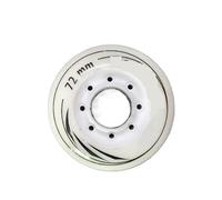 XIUsheUA 8 unids/Set 80mm 76mm 72mm 90A Rodillos Patines en línea Patines Slalom Ruedas for Patinaje for Adultos Ruedas para Parques, Pistas de Patinaje(White 72mm)