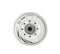 XIUsheUA 8 unids/Set 80mm 76mm 72mm 90A Rodillos Patines en línea Patines Slalom Ruedas for Patinaje for Adultos Ruedas para Parques, Pistas de Patinaje(White 72mm ABEC7)