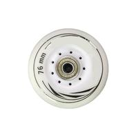 XIUsheUA 8 unids/Set 80mm 76mm 72mm 90A Rodillos Patines en línea Patines Slalom Ruedas for Patinaje for Adultos Ruedas para Parques, Pistas de Patinaje(White 76mm ABEC7)