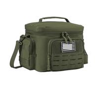 XIUsheUA Bolsa de Almuerzo for Hombres, lonchera Resistente al Aire Libre, Bolsa térmica Aislante a Prueba de Fugas for Trabajo, Comida, Camping, Picnic para Comida para Llevar, Restaurante(Green)