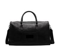 XIUsheUA Bolso bandolera grande de piel para mujer Bolsa de viaje gran capacidad, piel sintética, for golf, Boston, bolso hombro, for ocio, deportes, fitness, maleta fin semana, bolsa lona(Black)