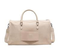 XIUsheUA Bolso bandolera grande de piel para mujer Bolsa de viaje gran capacidad, piel sintética, for golf, Boston, bolso hombro, for ocio, deportes, fitness, maleta fin semana, bolsa lona(White)