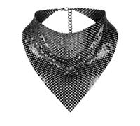 XIUsheUA Bufanda con Lentejuelas Brillante Sequined Triangle Scarves
