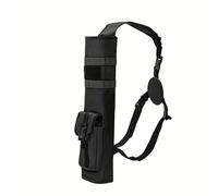 XIUsheUA Carcaj de Tiro Tiro con Arco Ligero hacia atrás Flecha aljaba Doble Uso Plegable Compacto Cadera Flechas Bolsa Sistema Bolsillo colgado para Caza Y Práctica(Black)