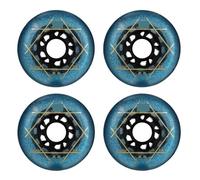 XIUsheUA Ruedas for Patines en línea 88A PU Resistentes al Desgaste, Paquete de 4 Uds. De Ruedas de 72mm, 76mm y 80mm for Patines, Tabla Ondulada para Parques, Pistas de Patinaje(Blue 72mm 4Pcs)