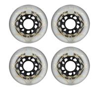 XIUsheUA Ruedas for Patines en línea 88A PU Resistentes al Desgaste, Paquete de 4 Uds. De Ruedas de 72mm, 76mm y 80mm for Patines, Tabla Ondulada para Parques, Pistas de Patinaje(White 72mm 4Pcs)
