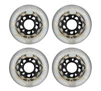XIUsheUA Ruedas for Patines en línea 88A PU Resistentes al Desgaste, Paquete de 4 Uds. De Ruedas de 72mm, 76mm y 80mm for Patines, Tabla Ondulada para Parques, Pistas de Patinaje(White 76mm 4Pcs)