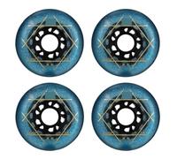 XIUsheUA Ruedas for Patines en línea 88A PU Resistentes al Desgaste, Paquete de 4 Uds. De Ruedas de 72mm, 76mm y 80mm for Patines, Tabla Ondulada para Parques, Pistas de Patinaje(Blue 76mm 4Pcs)