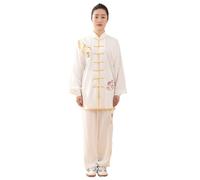 XIUsheUA Traje de Tai Chi for Mujer, Uniforme Suave de Kung Fu, Artes Marciales Wushu, Chaqueta de Rendimiento, Pantalones, Ropa de Ejercicio para Tai Chi, Artes Marciales(Color 6 2PC,XL)