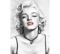 XiuTaiLtd Puzzle-Marilyn Monroe-1000 Piezas Square Puzzle Color Challenge Jigsaw Puzzles para Adultos Y Niños, Amigos