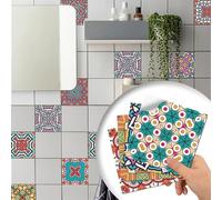 XIUWOUG 20pcs Azulejos Adhesivos Cocina 20x20 cm - cenefas adhesivas baño, suelo vinilo autoadhesivo, Adhesivo de pared, PVC Impermeable Pegatinas de Baldosas,20x20cm,G