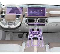 XIUXIYING Película protectora transparente de TPU para consola central de coche, antiarañazos, pantalla LCD PPF para Geely ICON 2021-2025