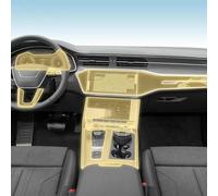 XIUXIYING Película protectora transparente de TPU para consola central interior de coche, antiarañazos, pantalla LCD PPF, para Audi A6 A7 C8 2019-2024