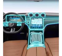 XIUXIYING Película protectora transparente de TPU PPF para consola central interior de coche, película protectora antiarañazos para Mercedes-Benz GLC W254 2023