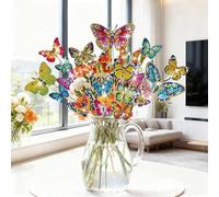 Xiuyer Kit de Diamond Painting, 20 Piezas Pintura de Diamantes para niños,5D Diamond Painting Mariposa Regalos para Mujeres Y NiñAs Principiantes