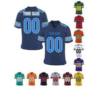 Xiuyours Camiseta Fútbol Americano Personalizada con Nombre Número Logo Jersey Camisetas Deportiva Personalizados para Hombre Niño Mujere, S-7XL