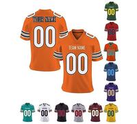 Xiuyours Camiseta Fútbol Americano Personalizada con Nombre Número Logo Jersey Camisetas Deportiva Personalizados para Hombre Niño Mujere, S-7XL