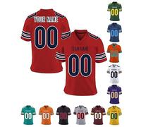 Xiuyours Camiseta Fútbol Americano Personalizada con Nombre Número Logo Jersey Camisetas Deportiva Personalizados para Hombre Niño Mujere, S-7XL
