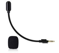 Xivip Micrófono desmontable G733 Boom, micrófono desmontable con cancelación de ruido de 3.5 mm, compatible con auriculares inalámbricos G733 Lightspeed para juegos, color negro