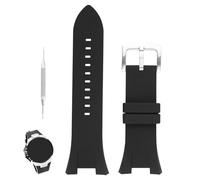 XIW Compatible con Armani Exchange AX Series AX1040 AX1041 AX1042 de 32 mm x 14 mm, correa de goma de repuesto para hombre, correa de silicona para mujer