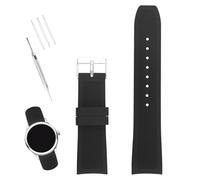 XIW Compatible con Casio MDV106-1AV 200 M WR MTP-VD01 de 22 mm, correa de goma de repuesto para mujer, correa de silicona para hombre, pulsera de muñeca curvada