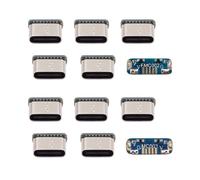 xiwai 10 unids/lote tipo C hembra adaptador de placa USB DIY soldadura reemplazo conector SMT tipo micro USB 5pin hembra DC 5V alimentación