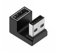 xiwai 360 grados hacia arriba opuesto en forma de U en ángulo trasero USB 3.0 macho a hembra adaptador de datos de alimentación extensor 10 Gbps