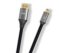 Xiwai 76804320 - Cable DisplayPort 1.4 8K 60 Hz Ultra HD UHD 4K 144 Hz Mini DP a DP cable para video, PC, ordenador portátil y TV