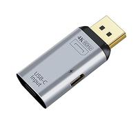 xiwai Adaptador de corriente USB-C tipo C hembra a Displayport DP Sink HDTV y PD 4K 60Hz 1080p para teléfono y portátil