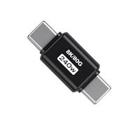 Xiwai Adaptador de extensión de Datos USB-C de Alta Velocidad USB5.0 de 80 Gbps Macho a Macho con 240 W, 16 K, 8 K, 5 K, Compatible con USB 4.0, Thunderbolt 3/4/5