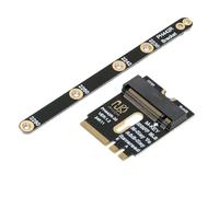 xiwai Adaptador de extensión PCI-E 4.0 NGFF 2230 E-Key macho a M-Key hembra NVME con soporte para placa base SSD 2280