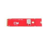 xiwai Adaptador de host PCI-E 3.0 M.2 M-Key a Oculink SFF-8612 SFF-8611 para PCIe Nvme SSD 2260