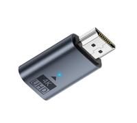 xiwai Adaptador de Pantalla Virtual Blue 4K HDMI 1.4 Macho a Hembra CY, extensión DDC EDID, Enchufe ficticio, Pantalla Fantasma sin Pantalla, emulador HDTV 4K@60Hz