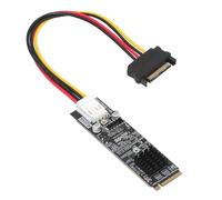 xiwai Adaptador de Tarjeta conversora de USB 3.1 Tipo E de 20 Gbps con Conector Frontal a NVME Express NGFF con Clave M, chipset ASM3242 para Placa Base (NVME a USB 3.1 Tipo E)