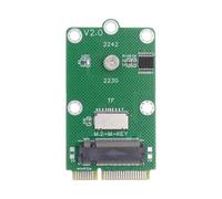 xiwai Adaptador de Tarjeta elevadora Mini PCI-E de a Tarjeta TF, USB 2.0 y SSD NVMe M.2 NGFF Key-M, Compatible con Placas Base industriales y de Control para NAS
