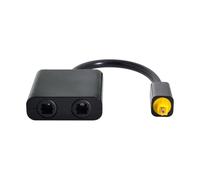 xiwai Adaptador divisor de audio óptico digital Toslink de doble puerto, cable de audio de fibra óptica, 1 entrada y 2 salidas, conectores chapados en oro de 24 quilates para reproductor de CD, color