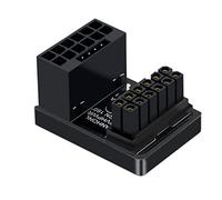 xiwai Adaptador modular de alimentación PCI-E 5.0 de 16 pines (12+4) macho a hembra conector en ángulo hacia abajo de 360 grados 12VHPWR para tarjeta gráfica 4080 5090TI