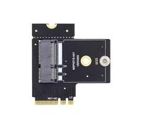 xiwai Adaptador NGFF Key E macho a PCI Express Riser hembra en ángulo recto 90 grados adaptador de perfil bajo de extensión elevador de tarjeta