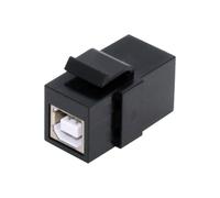 xiwai Adaptador USB 2.0 Keystone USB tipo A hembra a tipo B hembra acoplador extensión Keystone Jack Insertar conector de enchufe para panel de pared Cable USB