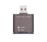 Xiwai Adaptador USB 3.0 a NM Nano de tarjeta de memoria y lector de tarjetas SD con escritor de doble puerto para teléfono Mate Seial y cámara y portátil
