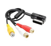 xiwai AMI MMI a 3RCA Cable de Audio y Video Hembra Cable de Entrada de Audio y Video DVD para Coche VW A1 A7 A8