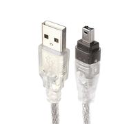 xiwai Cable adaptador USB macho a Firewire IEEE 1394 de 4 pines macho iLink para Sony DCR-TRV75E DV