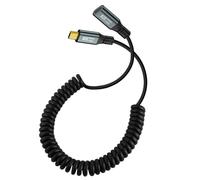 xiwai Cable alargador USB 4 elástico tipo C macho a hembra, cable de datos, 20 Gbps, 100 W, 8 K, para ordenador portátil, tableta