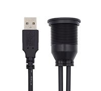 xiwai Cable de alimentación USB 2.0 tipo A macho a doble hembra, 1 m, impermeable, a prueba de polvo, 480 Mbps