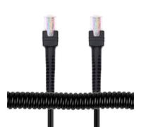 xiwai Cable de conexión Ethernet retráctil Cat6 8P8C UTP macho a macho, RJ45, cable de red LAN, cable en espiral elástico de 2,0m