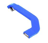 xiwai Cable de datos plano ultrafino con extensión de carga rápida tipo C macho a USB-C hembra en ángulo de 360 grados, protector de 65 W para tableta y teléfono.