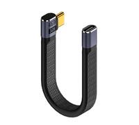xiwai Cable de extensión plano delgado USB 4 macho a hembra de 40 Gbps de 13 cm con carga de 240 W y 8 K a 60 Hz compatible con Thunderbolt3/4