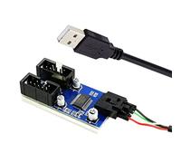 xiwai Cable de extensión USB 2.0 tipo A macho de 1 a 2 hembra, 9 pines, conector HUB, adaptador de puerto multilier