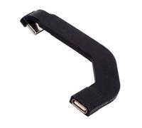 xiwai Cable de extensión USB tipo C a USB-C, plano, ultrafino y corto, ángulo recto, conector de 65 W, carga rápida para tableta y teléfono.